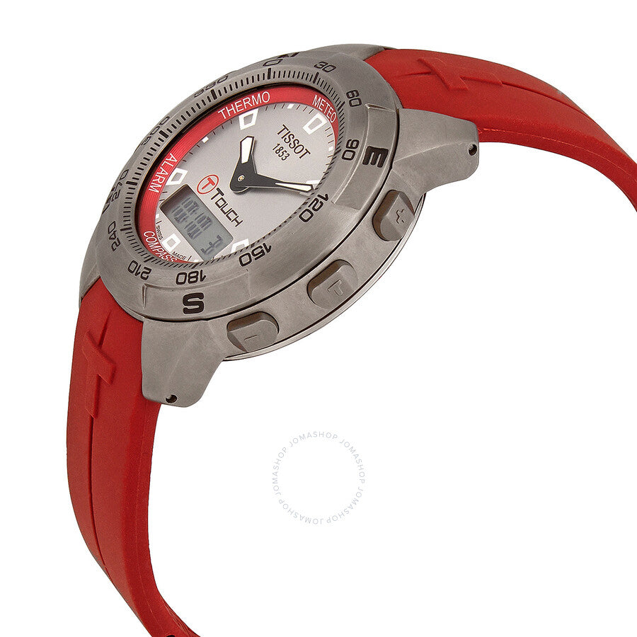 Tissot T-Touch Alarm Chronograph Quartz Analog-Digital Silver Dial Men's Watch T33.7.778.71 - Dawson Watches #2