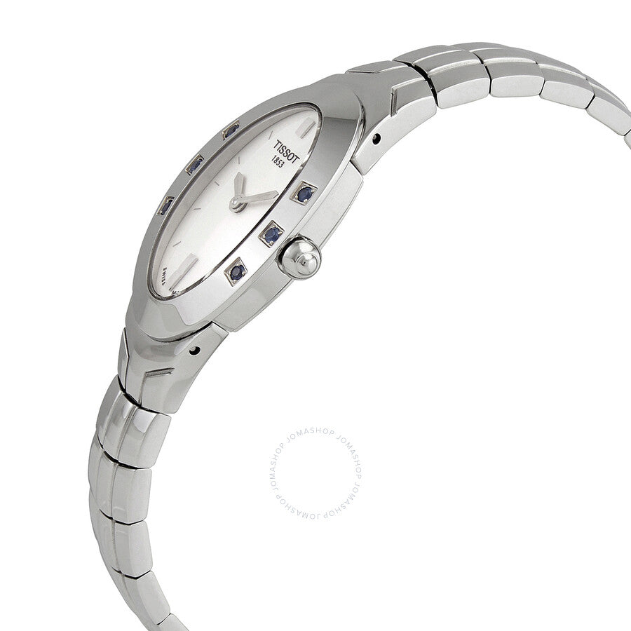 Tissot T-Trend Oval-T Sapphire Steel Ladies Watch T47.1.585.31 - Dawson Watches #2