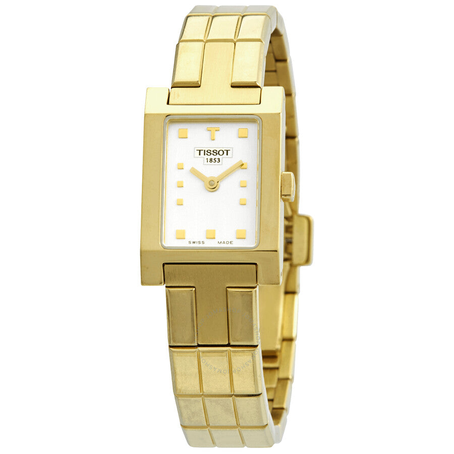 Tissot T-Trend Quartz White Dial Ladies Watch T04.5.165.31 - Dawson Watches