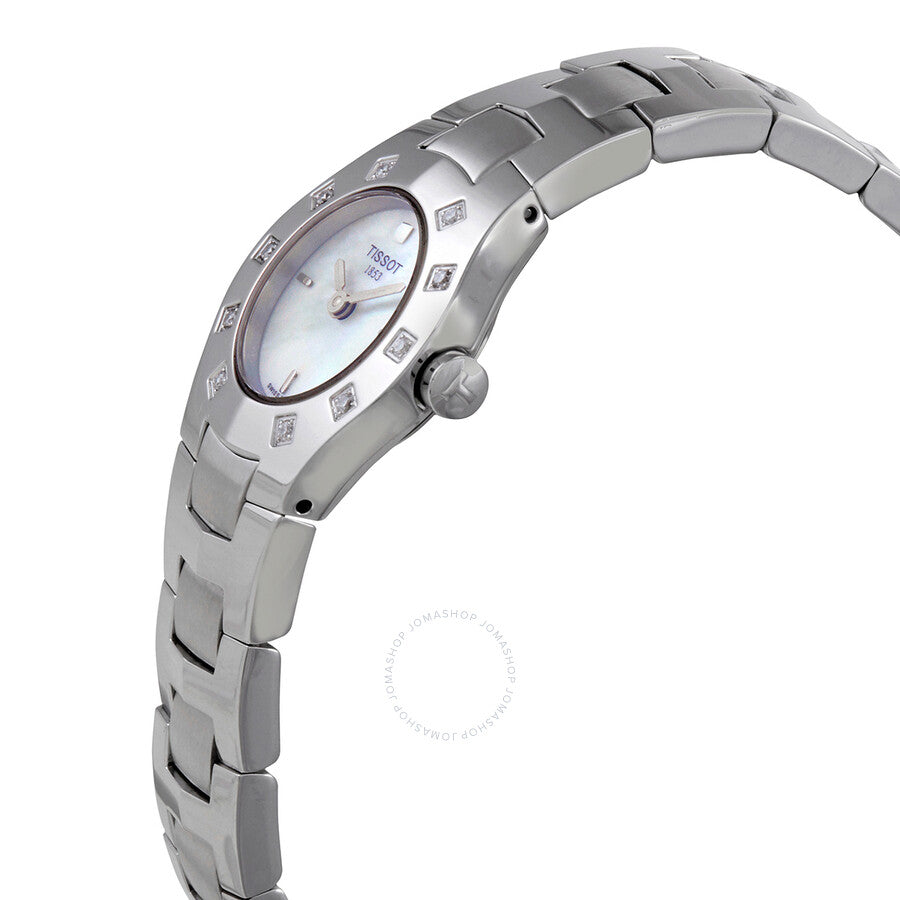 Tissot T-Trend T-Round Diamond Mother of Pearl Dial Ladies Watch T64.1.685.81 - Dawson Watches #2
