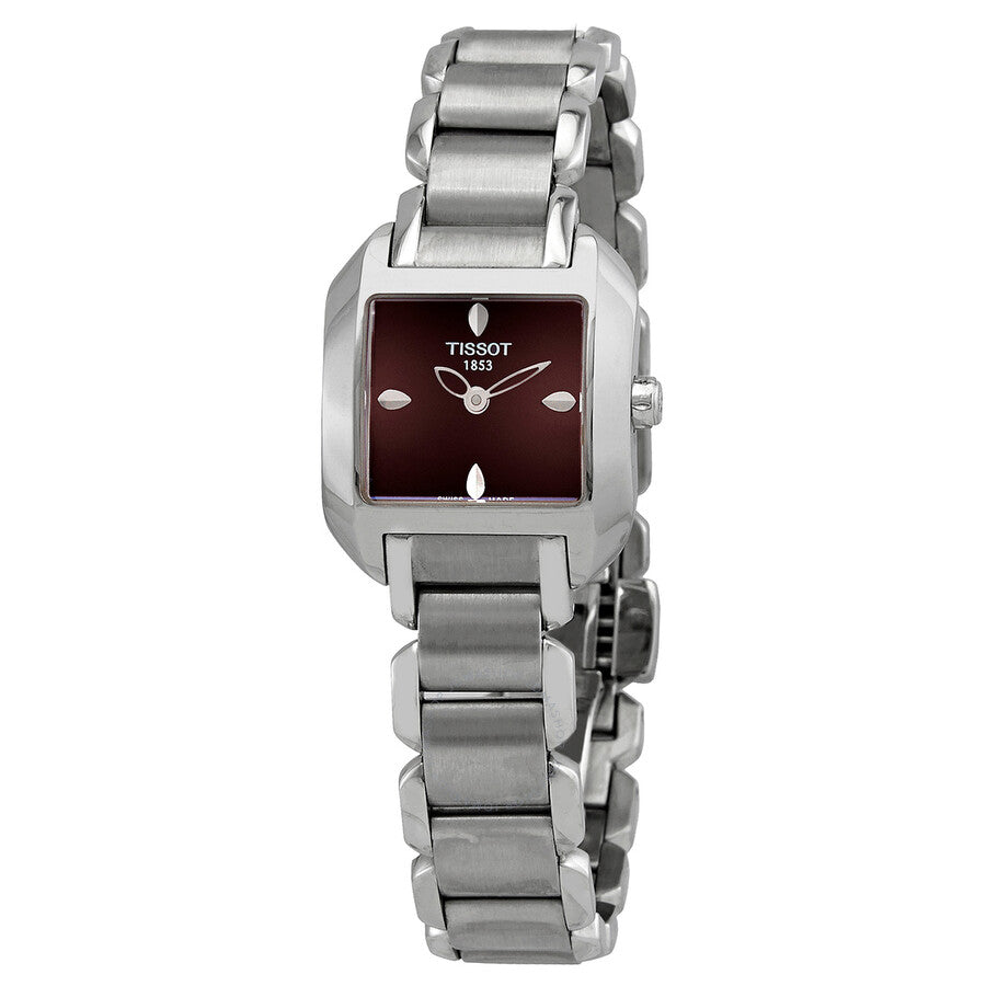 Tissot T-Wave Brown Dial Stainless Steel Ladies Watch T02.1.285.61 - Dawson Watches