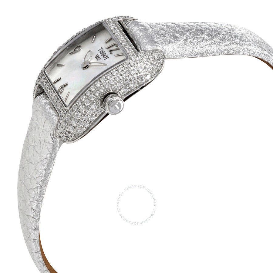 Tissot T-Wave Quartz Diamond White Mother of Pearl Dial Ladies Watch T02.1.475.82 - Dawson Watches #2