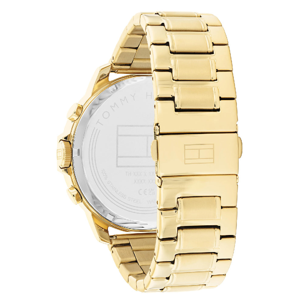 Tommy Hilfiger Gold Steel Black Dial Men's Watch 1710511 - Kiwi Watches #3