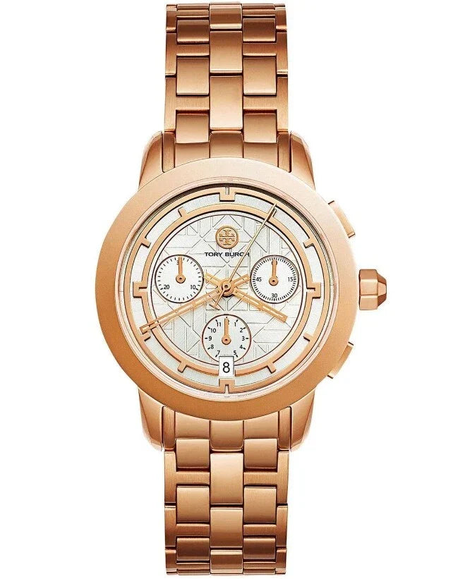 Tory Burch Classic Chronograph Rose Gold-Tone Women's Watch TBW1033 - Image 2