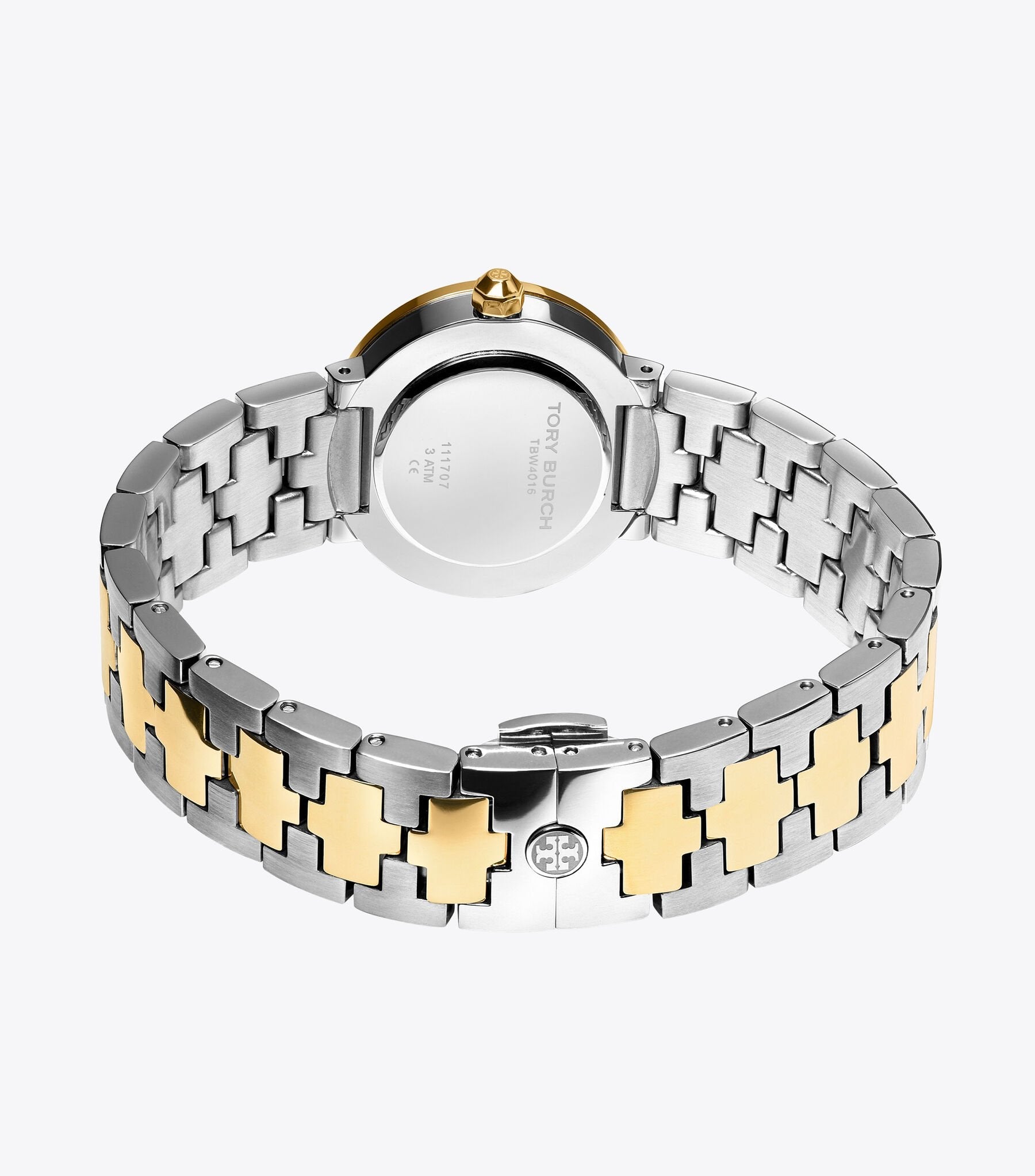 Tory Burch The Reva Dual Tone Stainless Steel Strap Women's Watch TBW4016 - Image 3