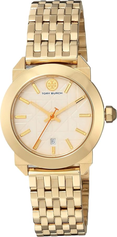 Tory Burch Whitney Ivory Dial Gold-tone Stainless Steel Women's Watch TBW8000
