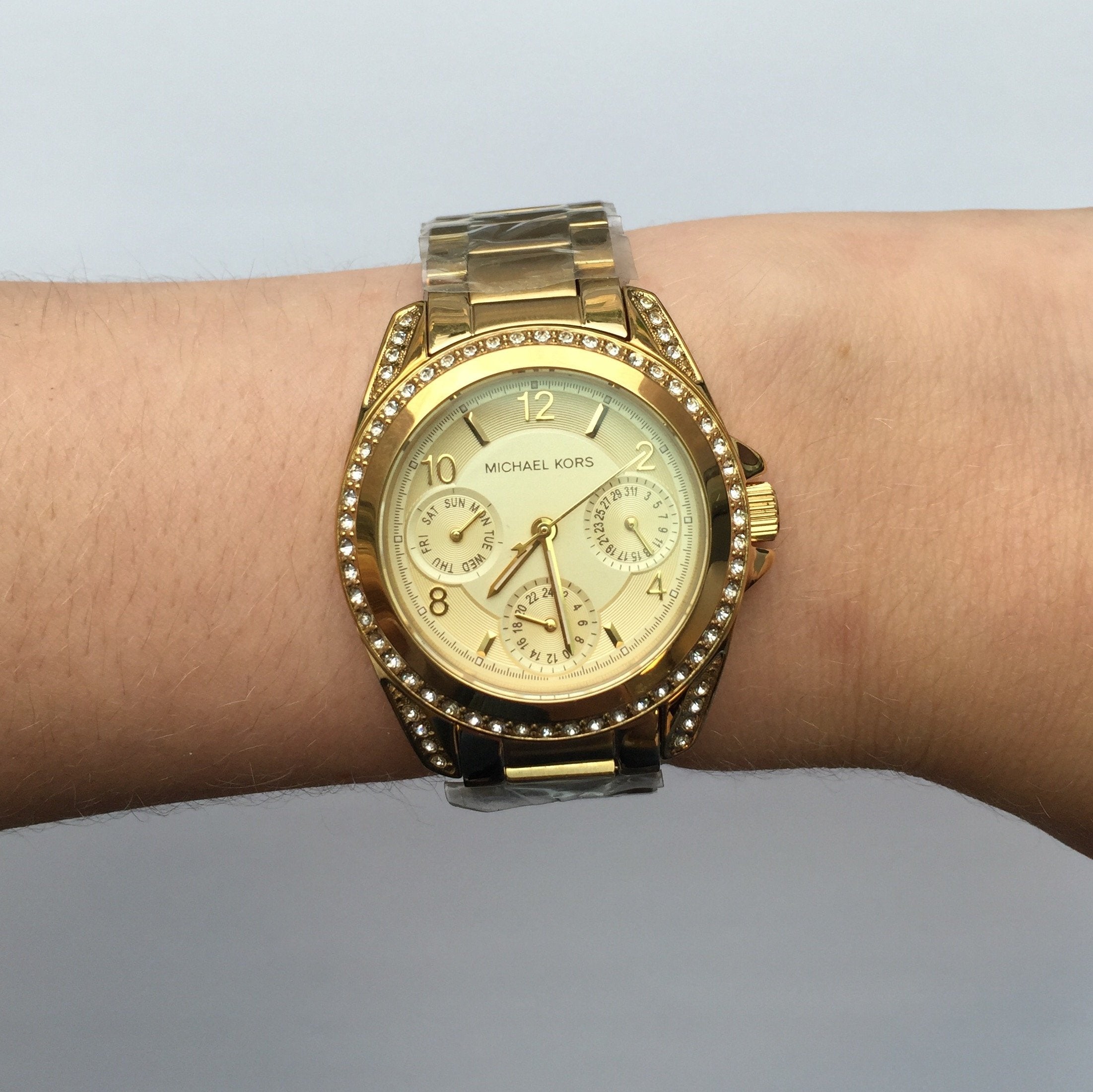Michael Kors Blair Champagne Dial Gold-tone Ladies Watch MK5639
