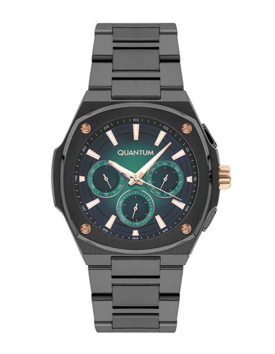Quantum Gun Metal Analog Stainless Steel Strap Men's Watch ADG1032.070 - Dawson Watches