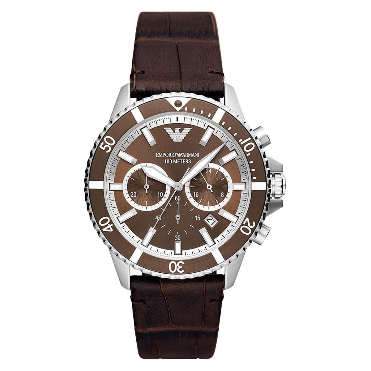 Emporio Armani Chronograph Quartz Brown Dial Men's Watch AR11486