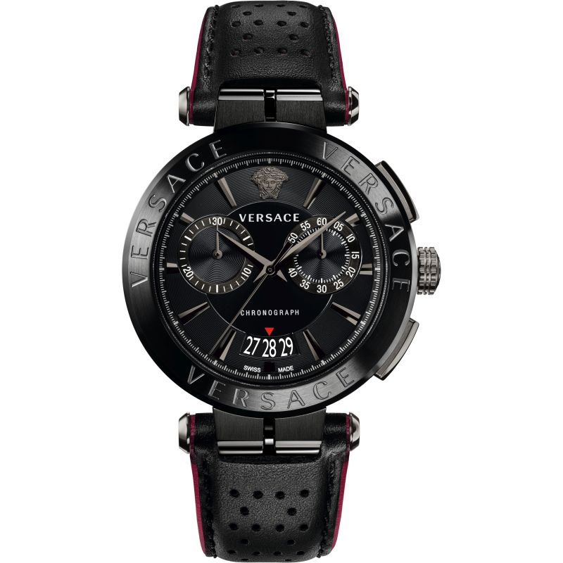 Versace Aion Chronograph All Black Men's Watch VBR030017 - Dawson Watches