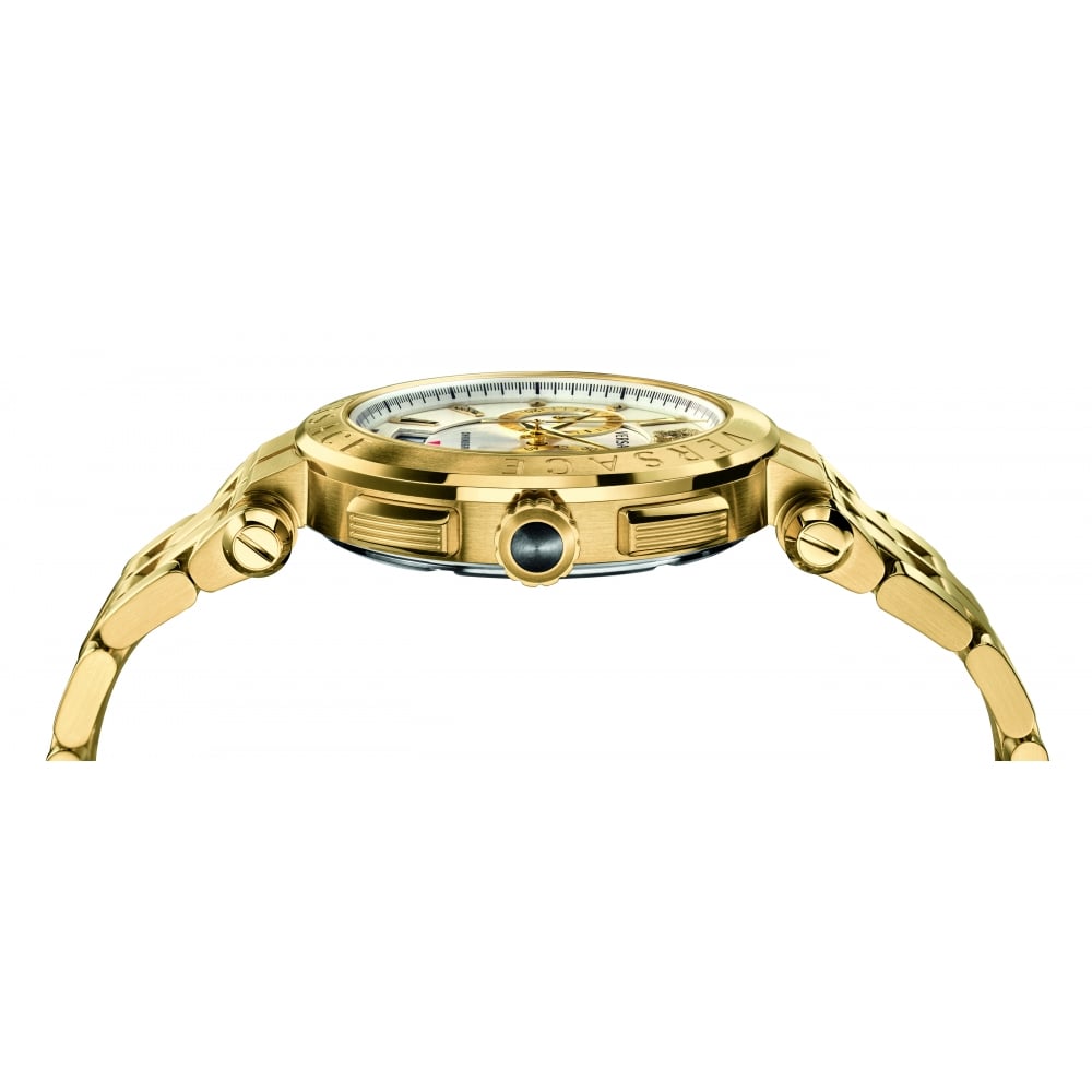 Versace V-Racer Aion Gold Chronograph Men's Watch VBR060017 - Kiwi Watches #3