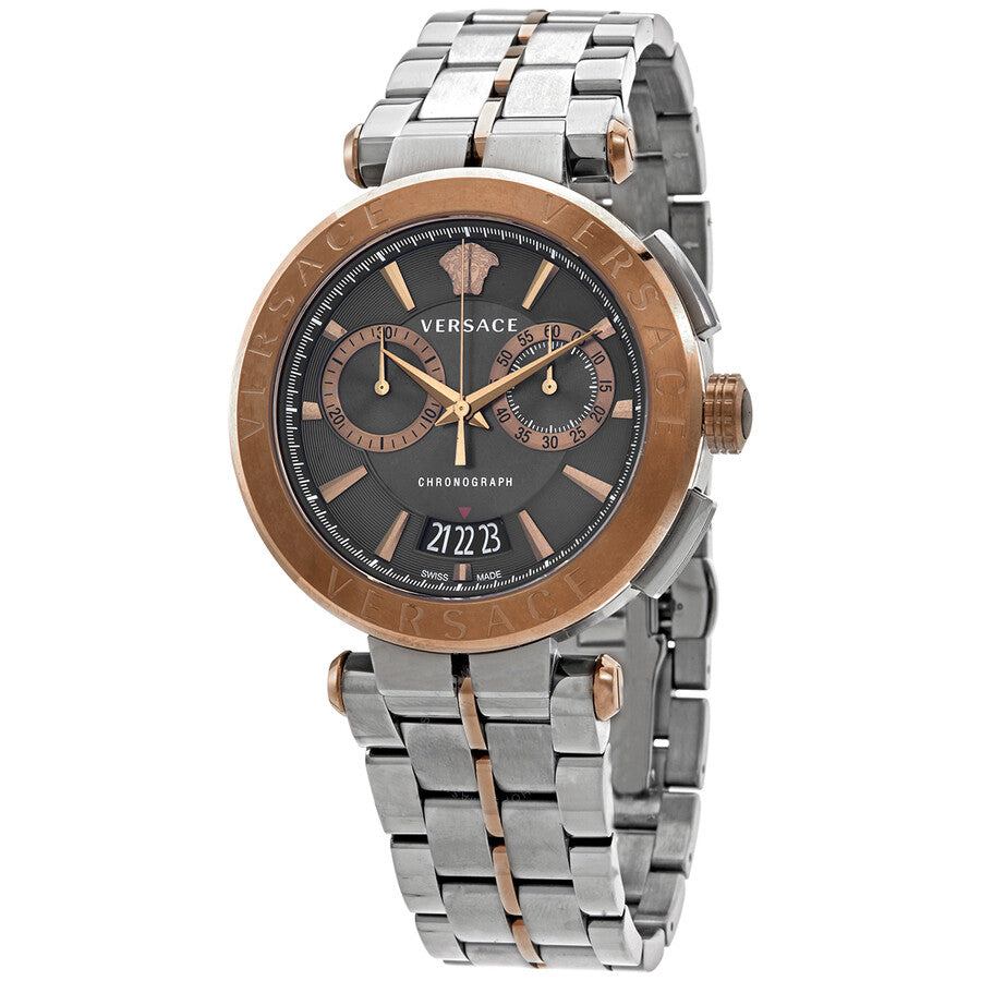 Versace Aion Silver Stainless Steel Men's Watch VBR050017 - Dawson Watches
