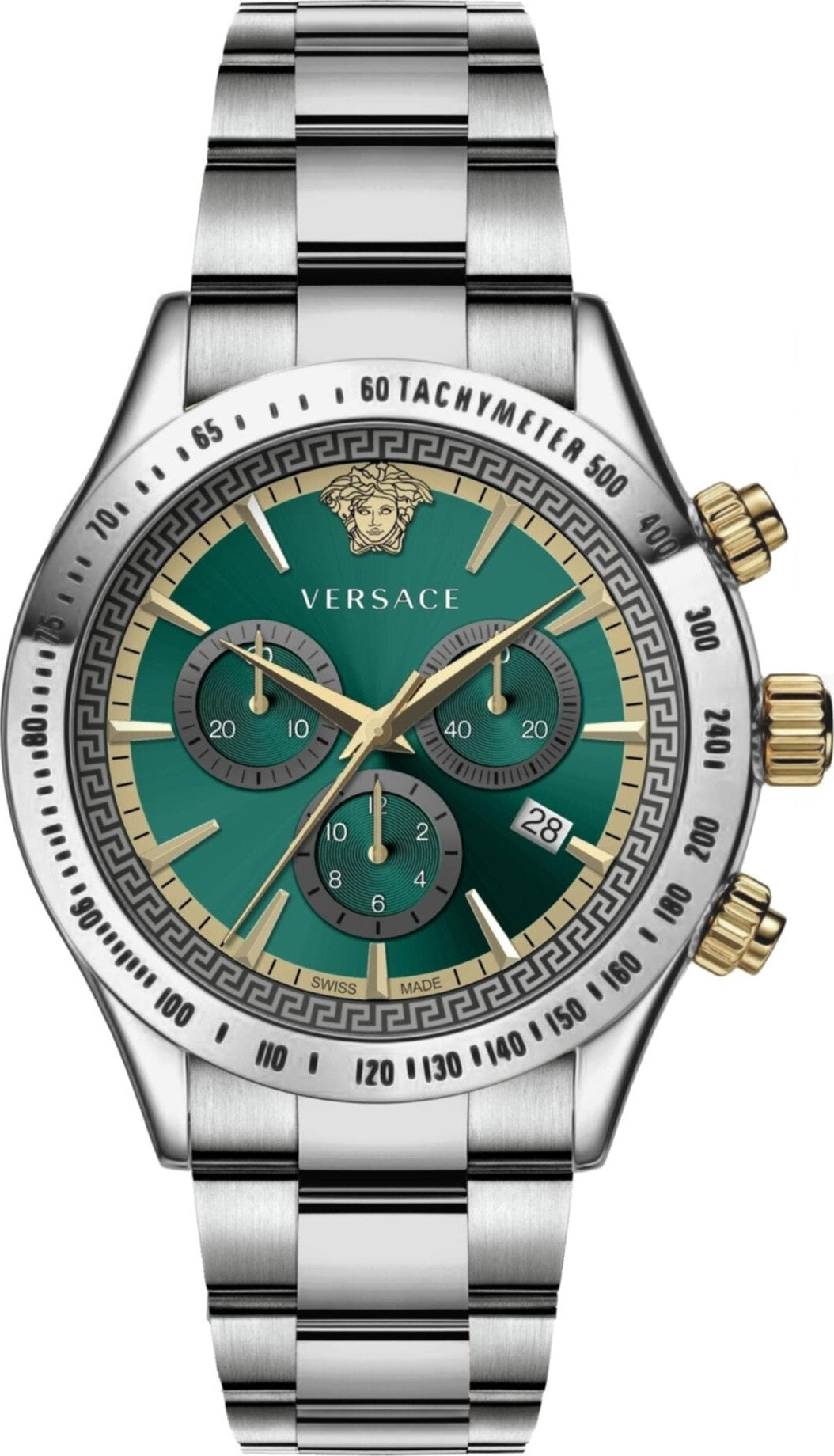 Versace Classic Chronograph Green Dial Men's Watch VEV700721 - Dawson Watches