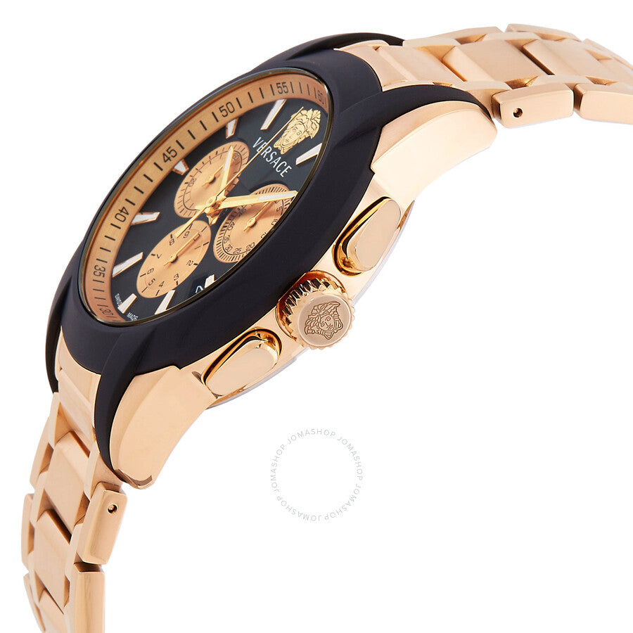 Versace Chronograph Character Quartz Black Dial Men's Watch VEM800318 - Dawson Watches #2