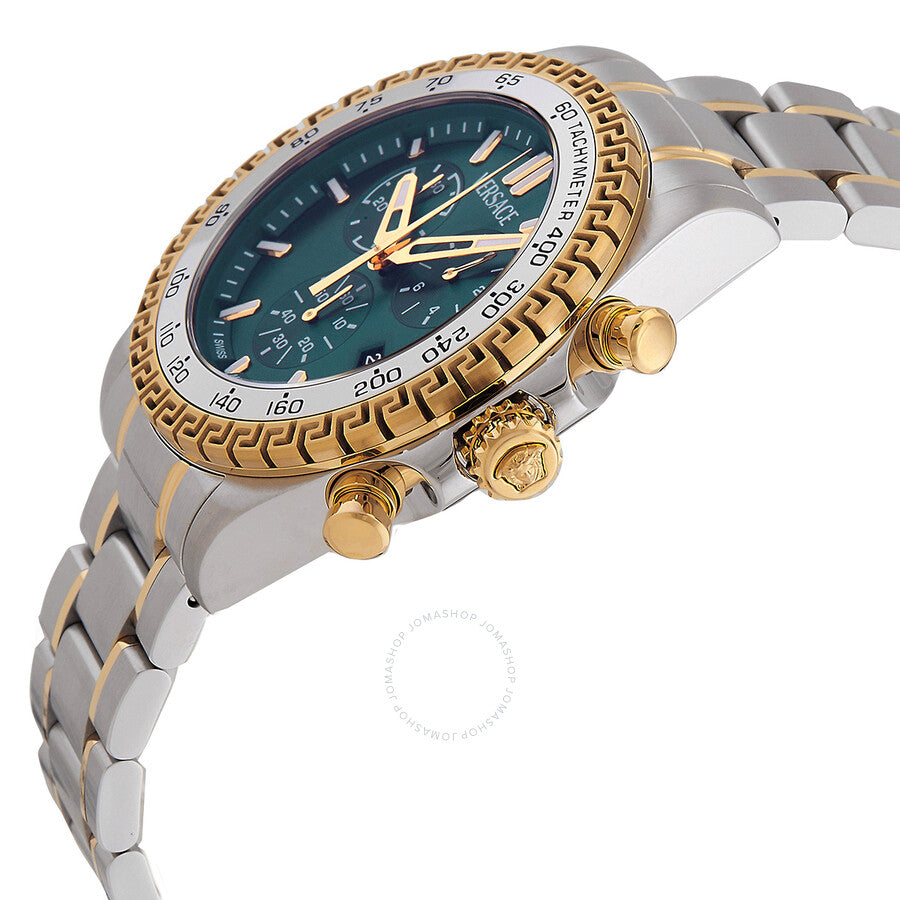 Versace Chronograph Quartz Green Dial Men's Watch VE9K01024 - Dawson Watches #2