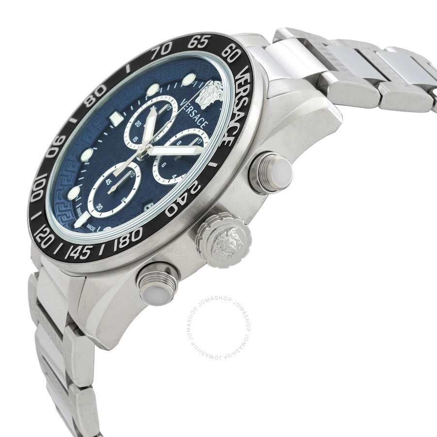 Versace Greca Dome Chronograph Quartz Blue Dial Men's Watch VE6K00323 - Dawson Watches #2