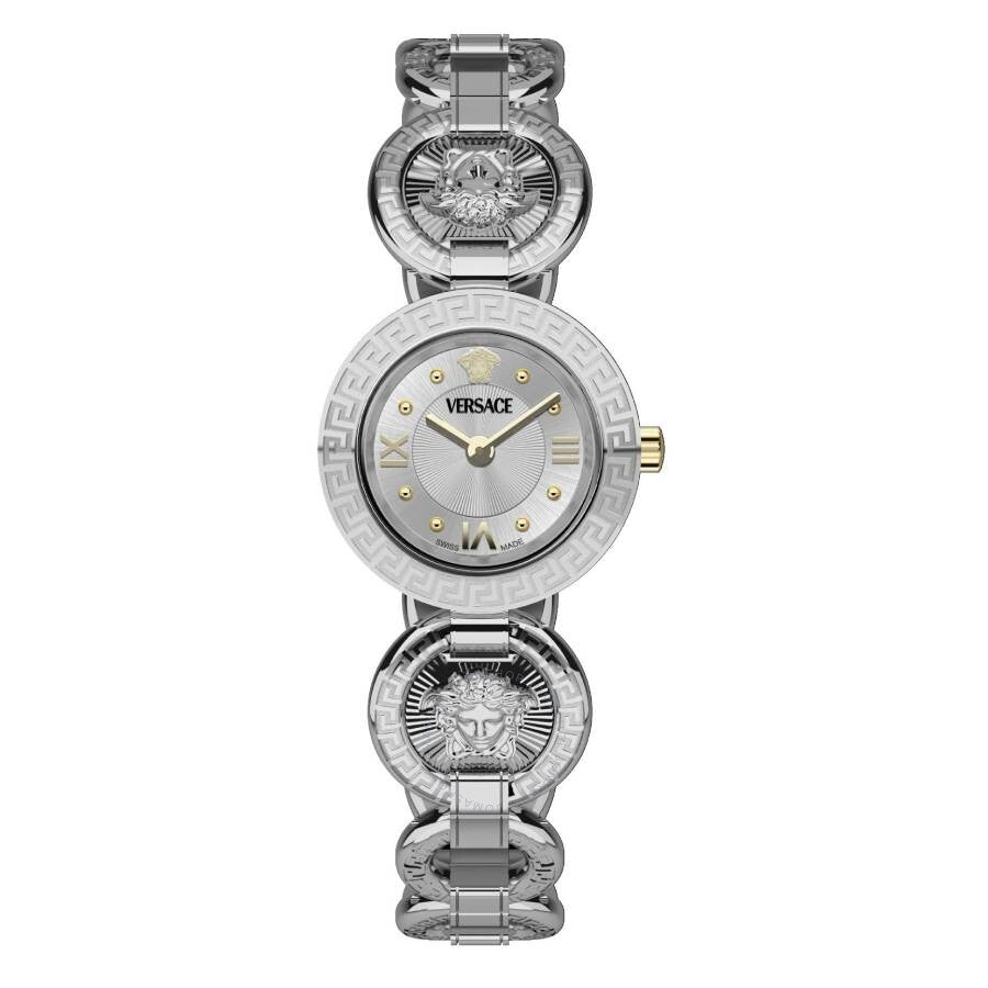 Versace Greca Jewel Quartz Silver Dial Ladies Watch VEWCA0124 - Dawson Watches