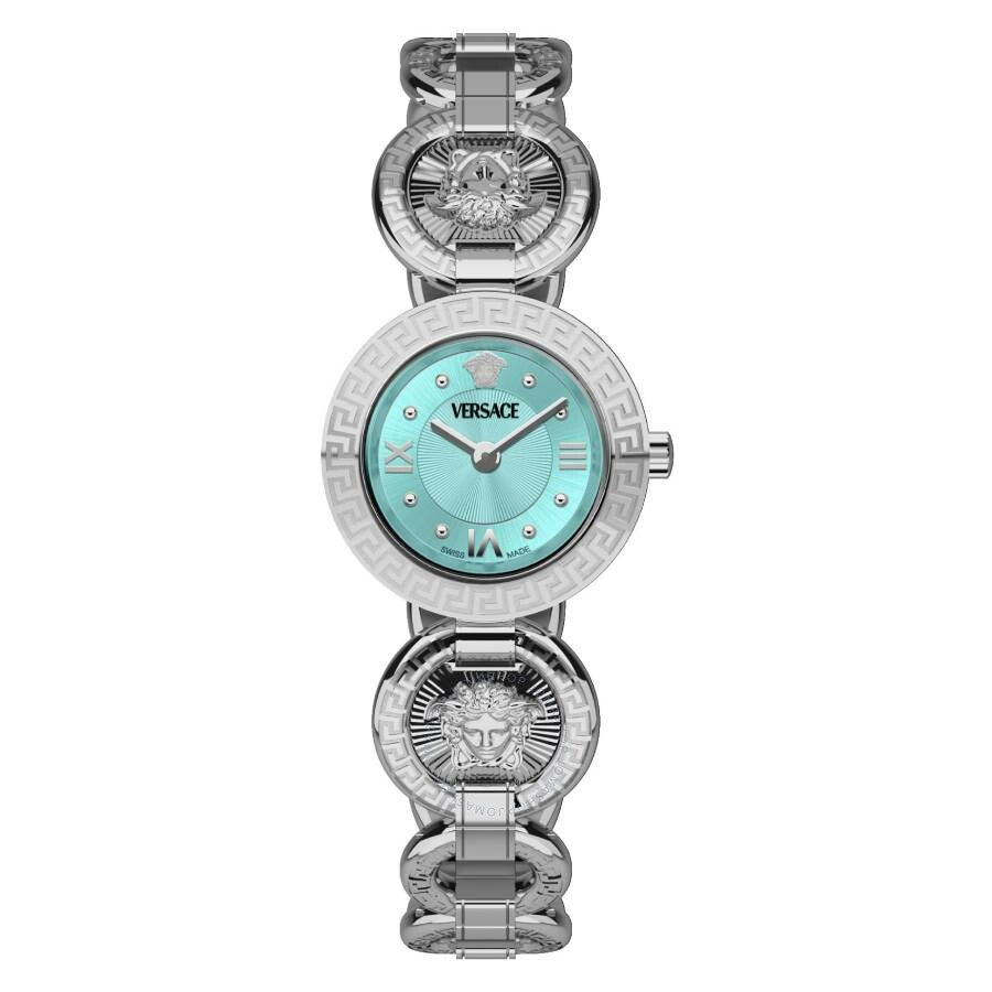 Versace Greca Jewel Quartz Turquoise Dial Ladies Watch VEWCA0324 - Dawson Watches