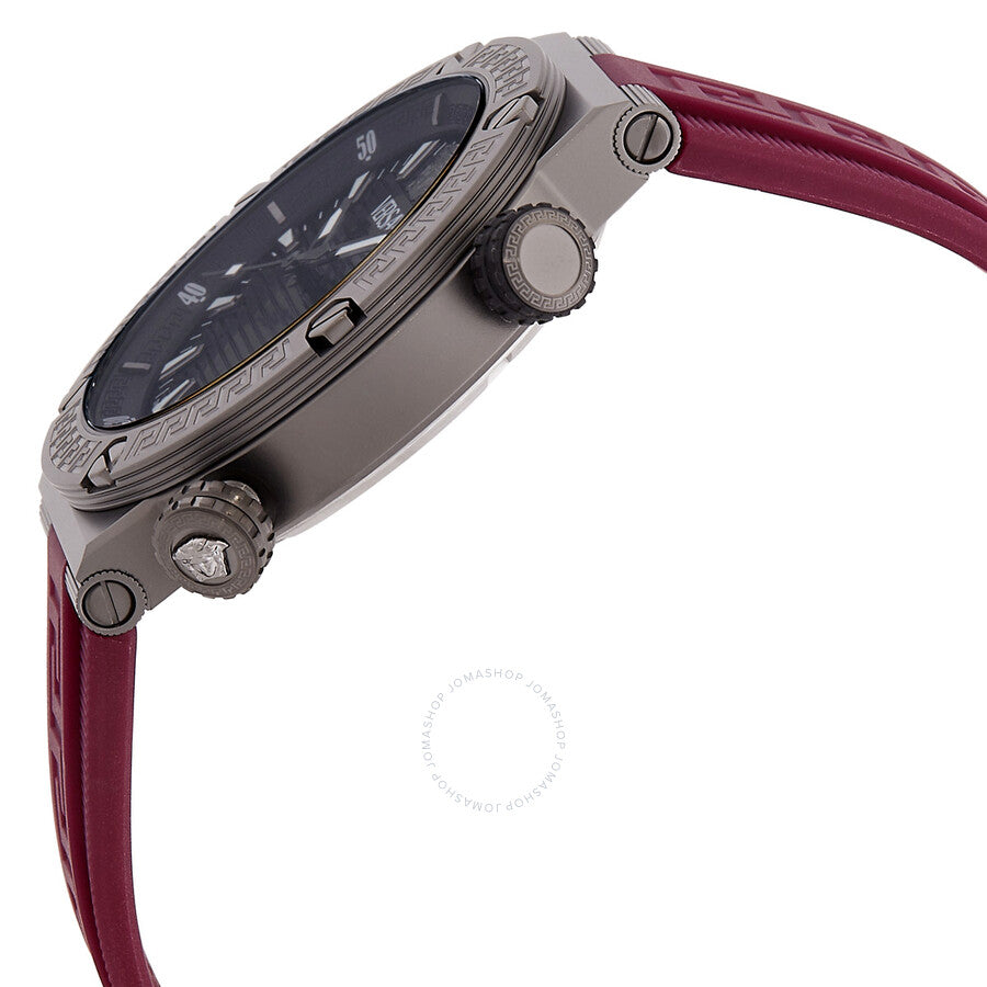 Versace Greca Logo Diver Quartz Black Dial Men's Watch VE8G00224 - Kiwi Watches #2