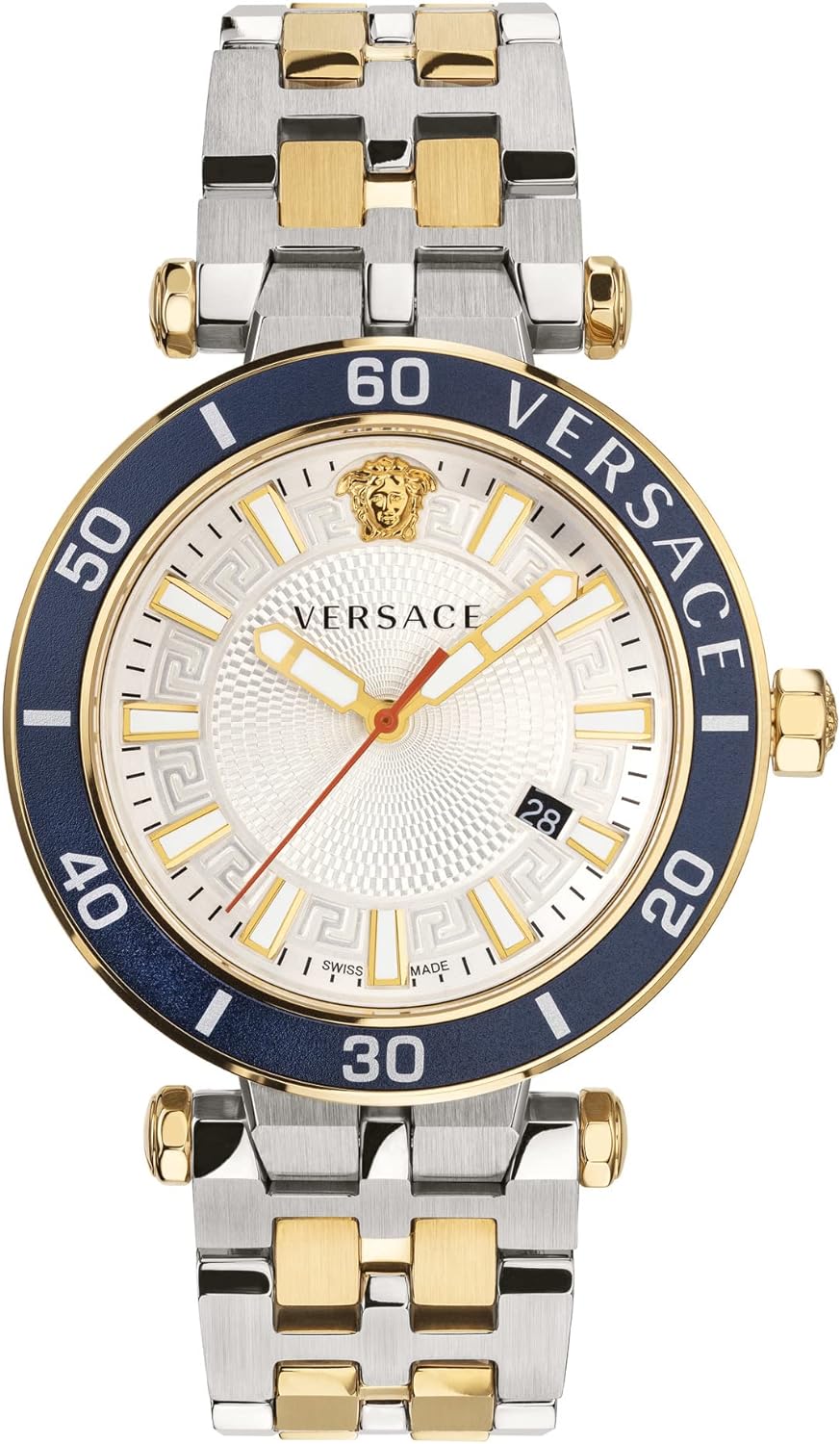 Versace Greca Sport Two-Tone Unisex Watch VEZ300521 - The Watches Men & CO
