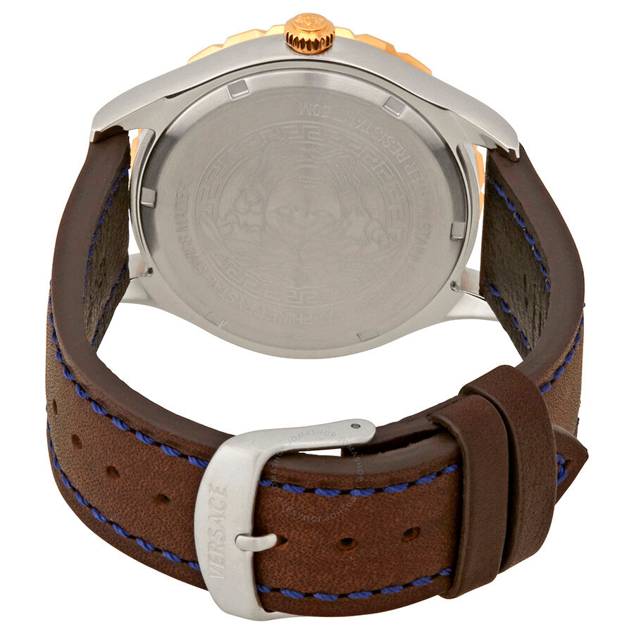 Versace Hellenyium GMT Blue Dial Men's Watch V11080017 - Dawson Watches #3