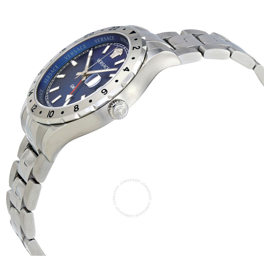Versace Hellenyium GMT Blue Dial Men's Watch V1101 0015 - Dawson Watches #2
