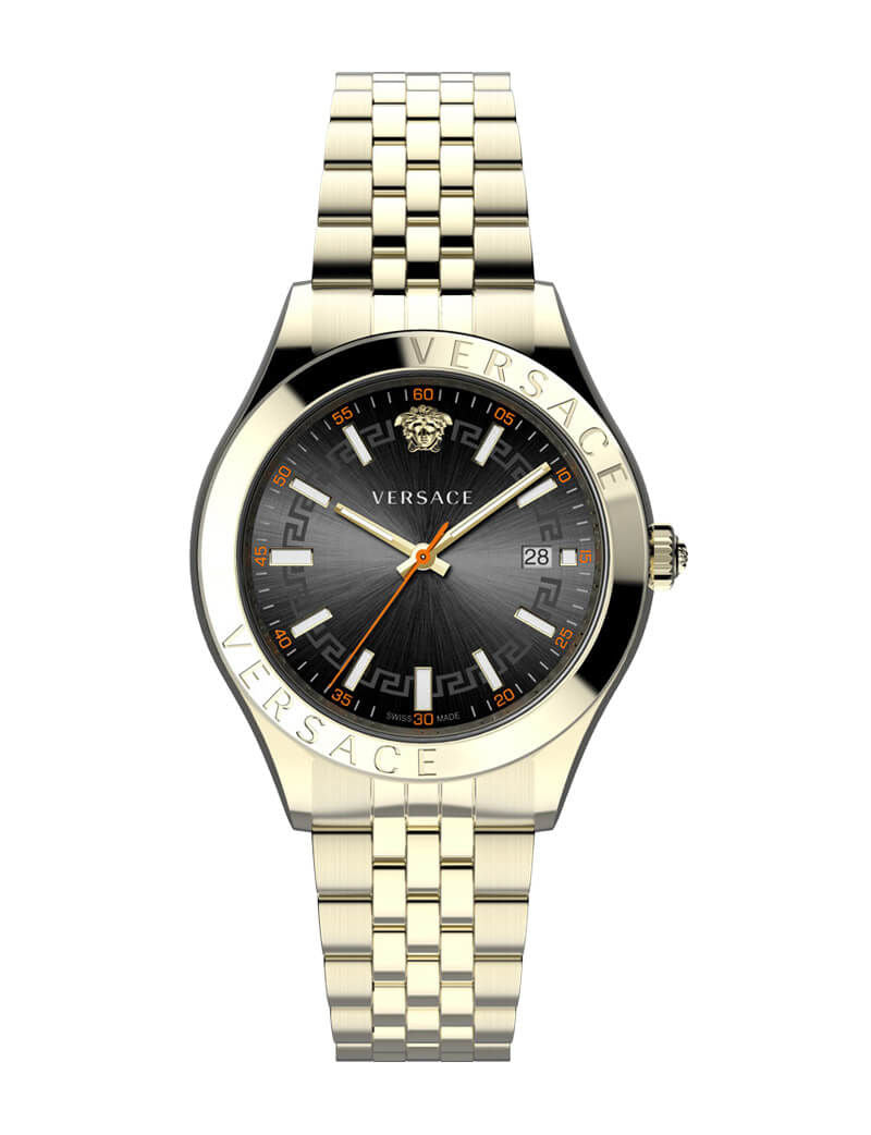 Versace Hellenyium Gold Stainless Steel Men's Watch VEVK01221 - The Watches Men & CO