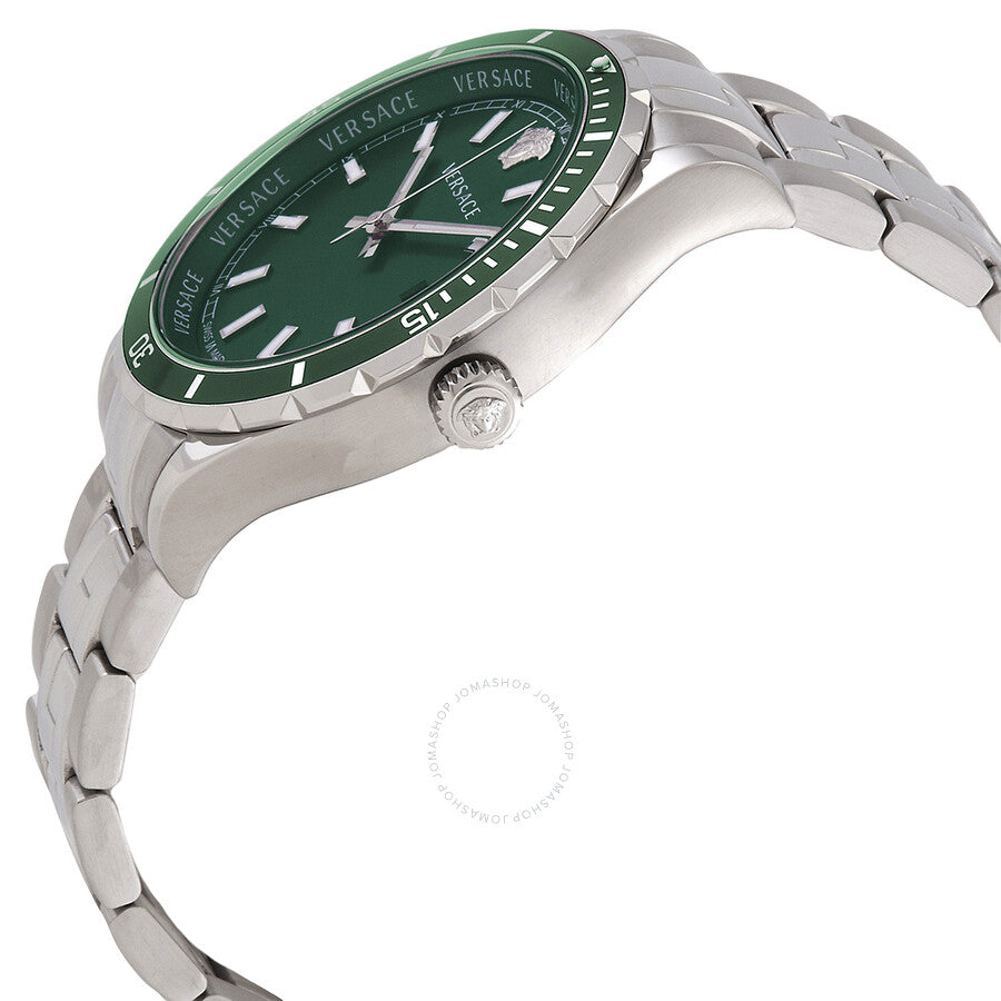 Versace Hellenyium Quartz Green Dial Men's Watch VE3A01022 - Dawson Watches #2