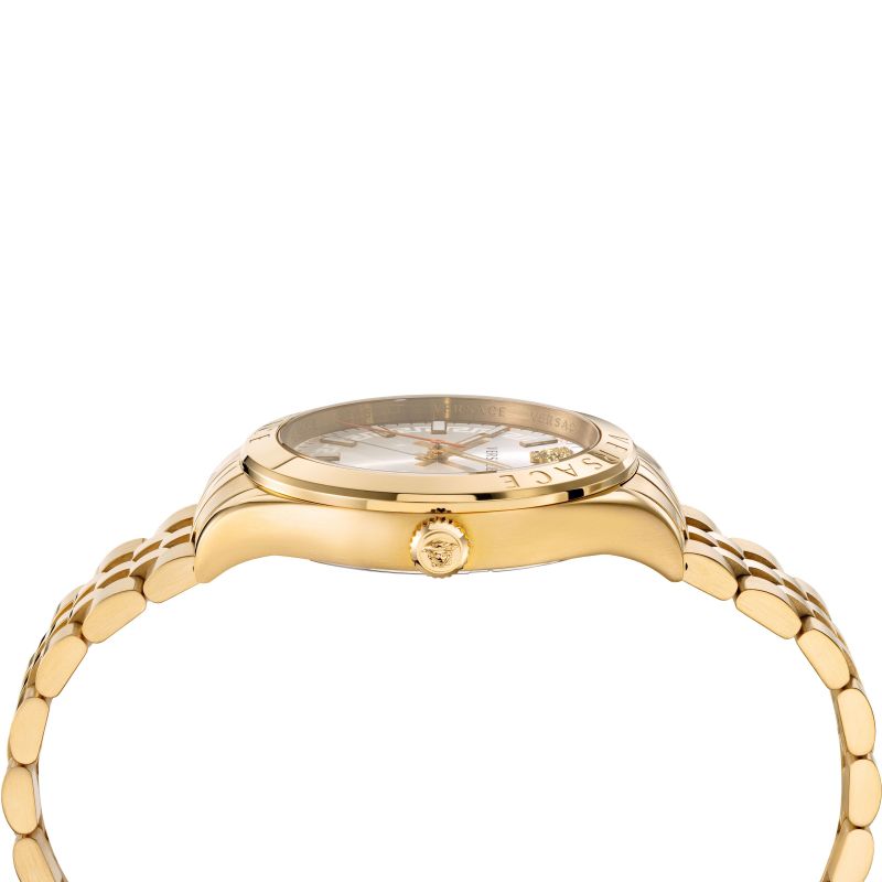 Versace Hellenyium Quartz Silver Dial Men’s Watch VEVK00720 - Watch