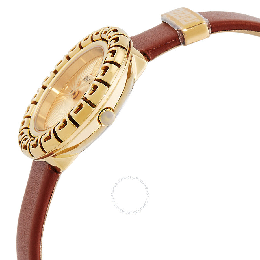 Versace La Greca Quartz Gold Dial Ladies Watch VE8C00124 - Dawson Watches #2