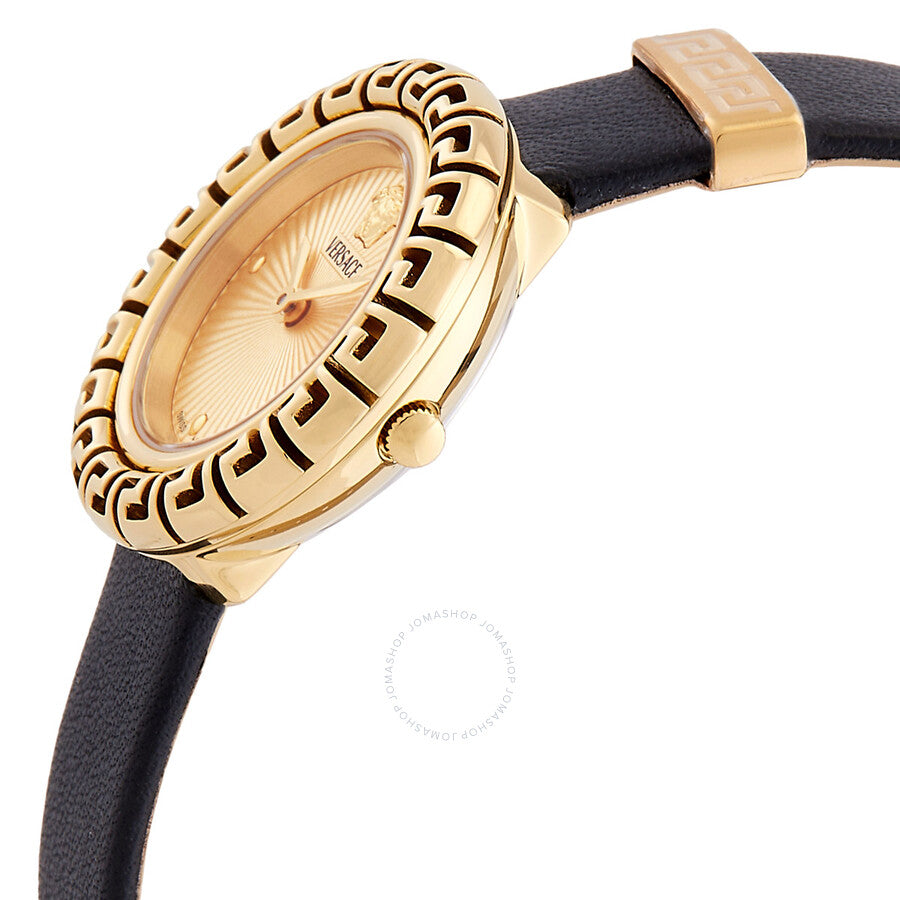 Versace La Greca Quartz Gold Dial Ladies Watch VE8C00224 - Dawson Watches #2