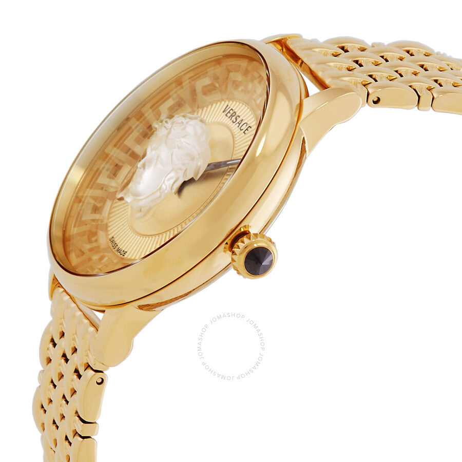 Versace Medusa Quartz Gold Dial Ladies Watch VE6F00623 - Dawson Watches #2