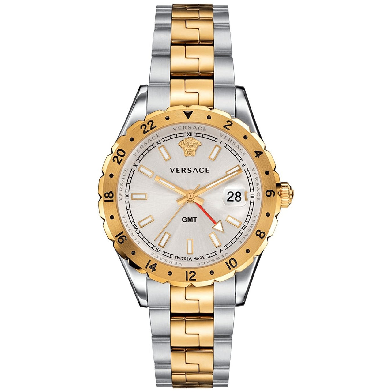 Versace Hellenyium Two-Tone GMT Men's Watch V11030015 - Dawson Watches