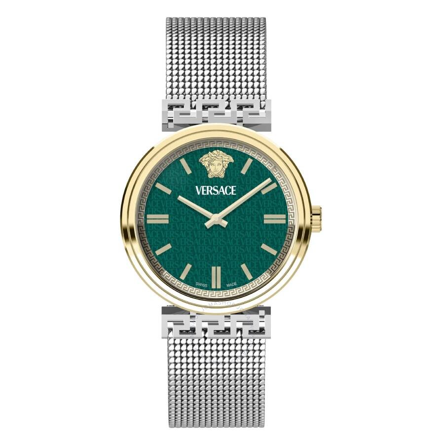 Versace Mythos Quartz Green Dial Ladies Watch VETCA0524 - Dawson Watches