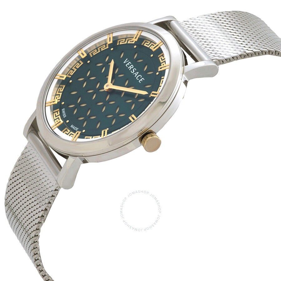 Versace New Generation Quartz Green Dial Ladies Watch VE3M01123 - Dawson Watches #2