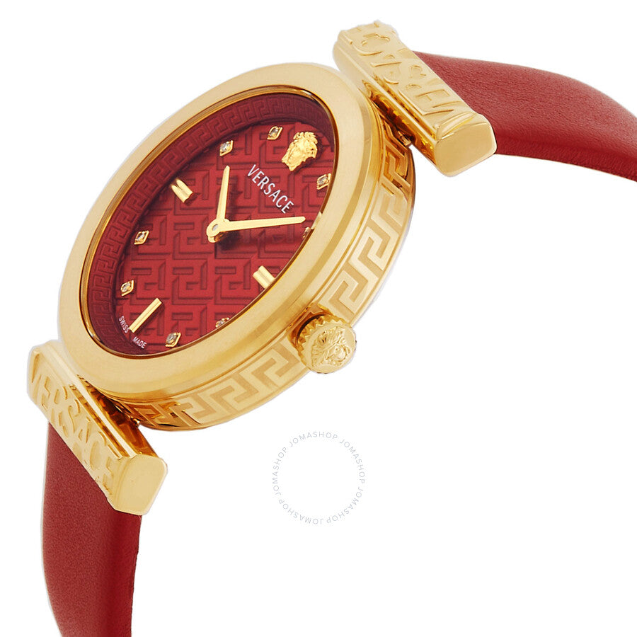 Versace Regalia Quartz Crystal Red Dial Ladies Watch VE6J00423 - Dawson Watches #2