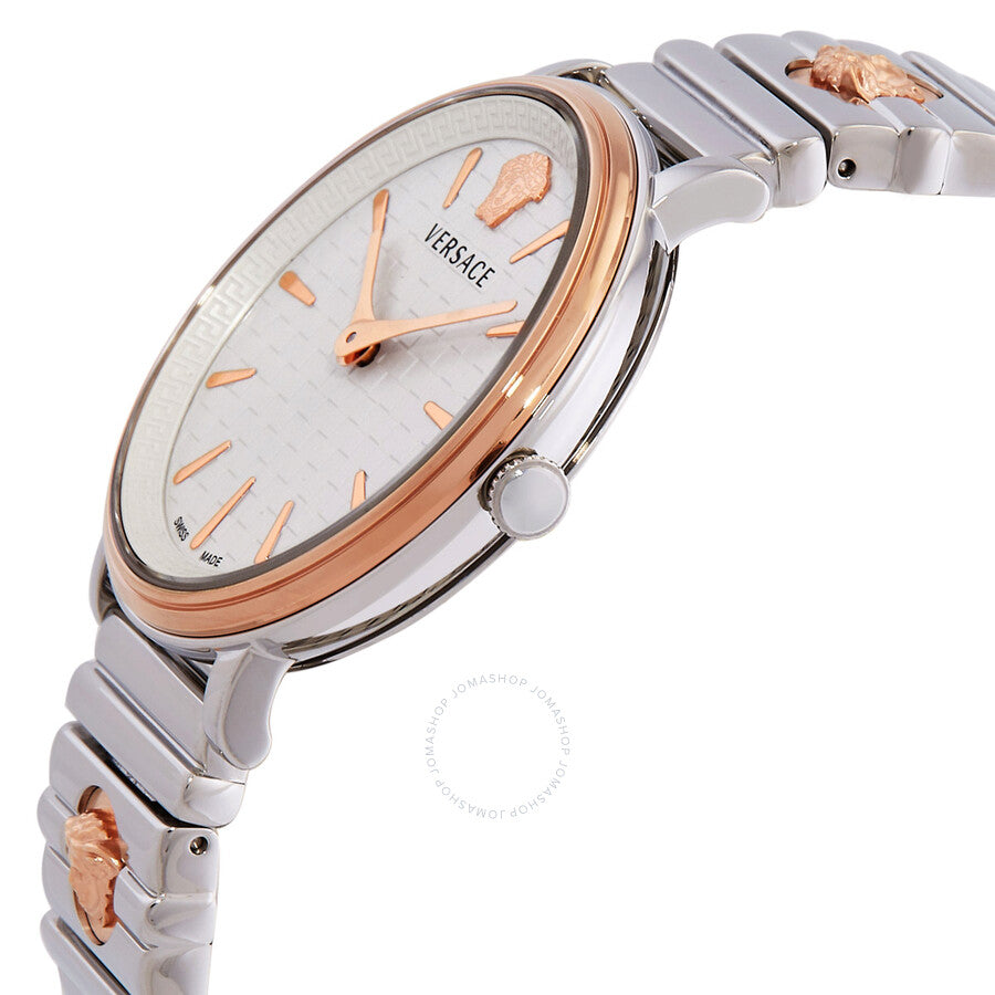 Versace V Circle Quartz Silver/White Dial Men's Watch VE81050 22 - Dawson Watches #2