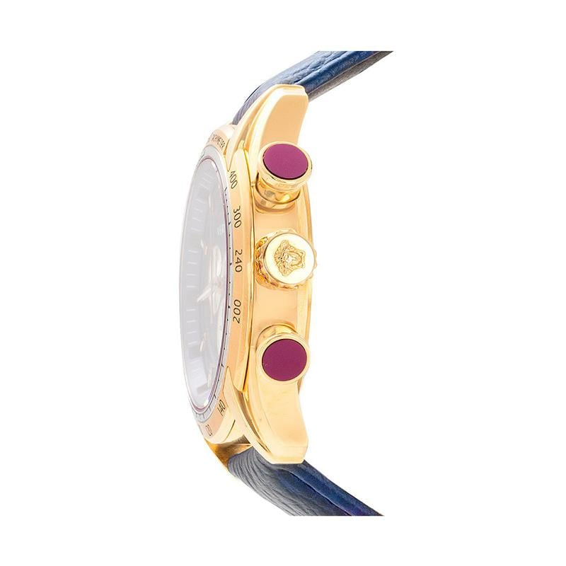 Versace V-Ray Rose Gold Leather Strap Men’s Watch VDB030014 - Watch