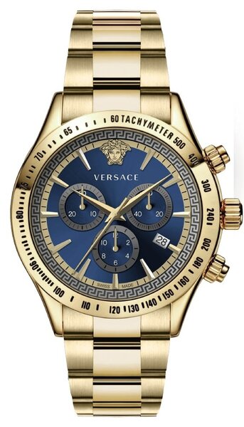 Versace Chronograph Blue Dial Classic Men's Watch VEV700619 - Dawson Watches