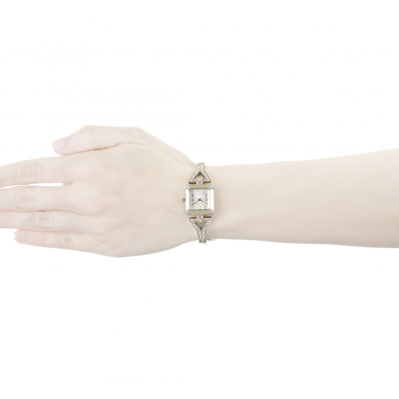 Guess Flawless Diamond White Dial Gold Ladies Watch W0137L2