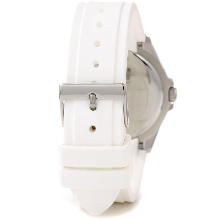 Guess Starlight White Rubber Strap Crystal Dial Women's Watch W0846L8 - Kiwi Watches #3