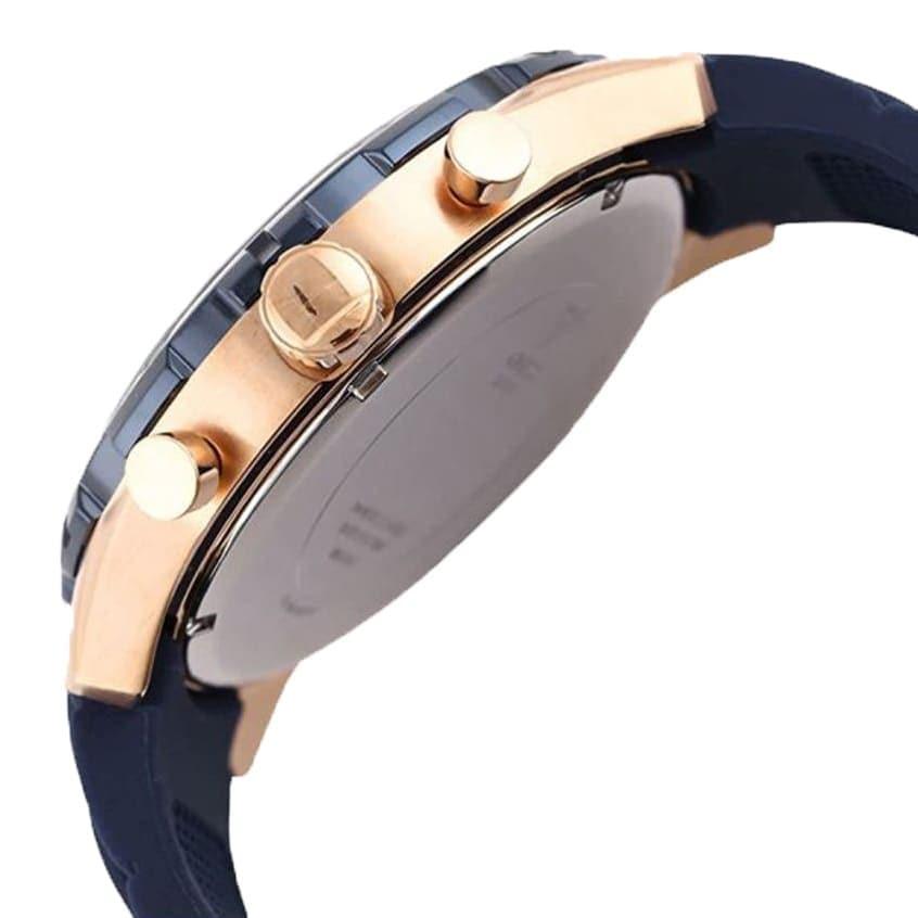 Guess Caliber White Dial Blue Rubber Strap Chronograph Men's Watch W0864G5 - Dawson Watches #2