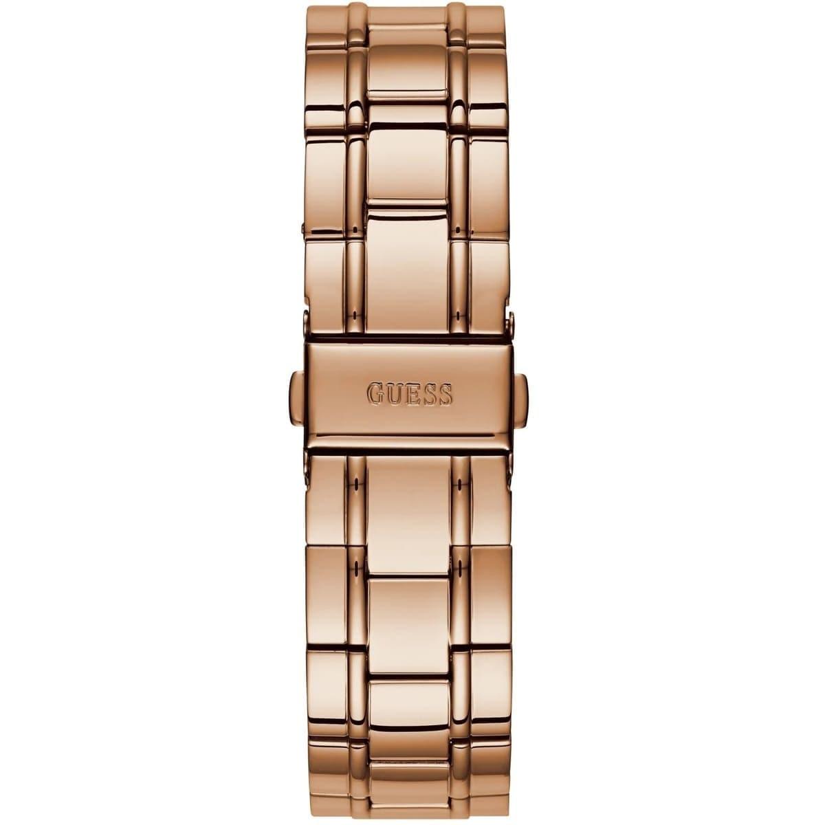 Guess Bedazzle Rose Gold Silver Dial Women's Watch W1097L3