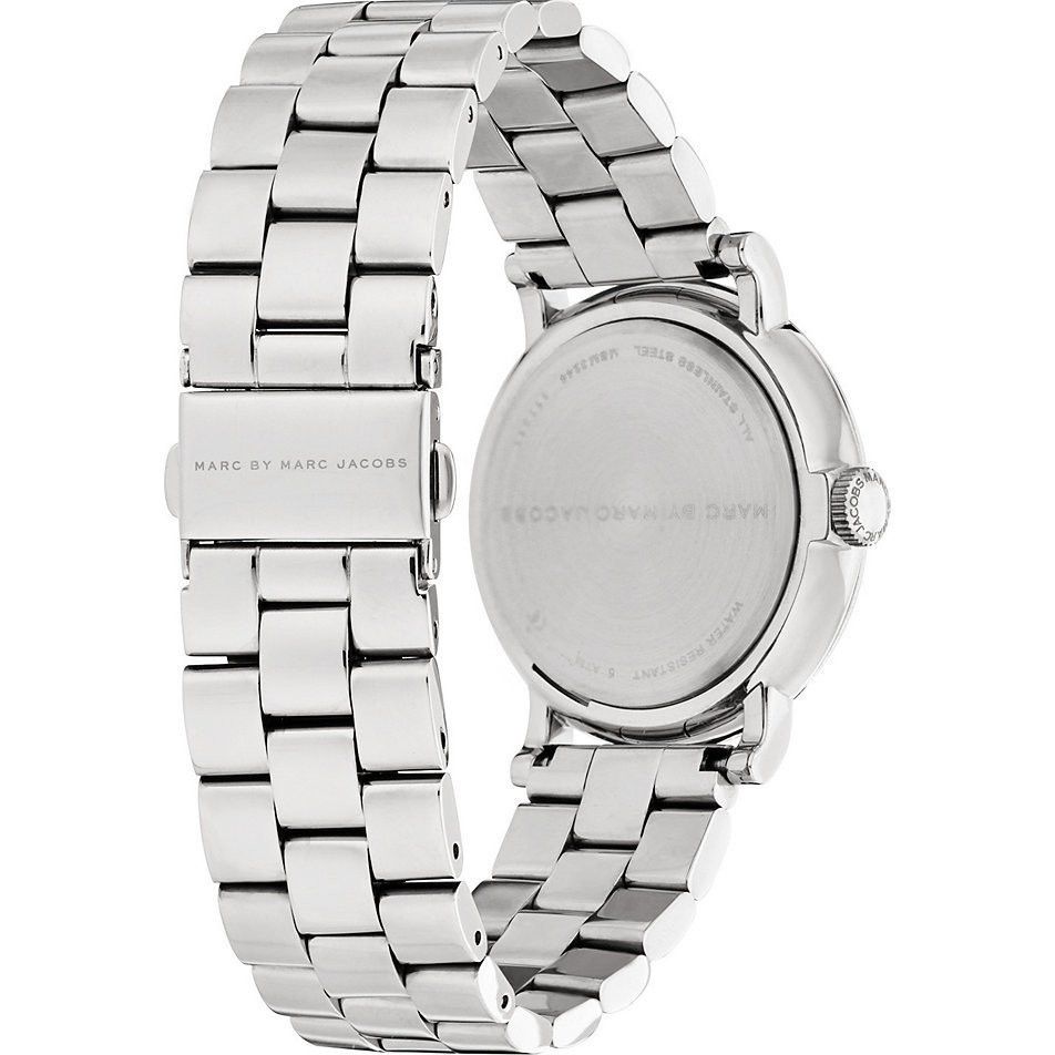 Marc Jacobs Baker White Dial Silver 36mm Ladies Watch MBM3242