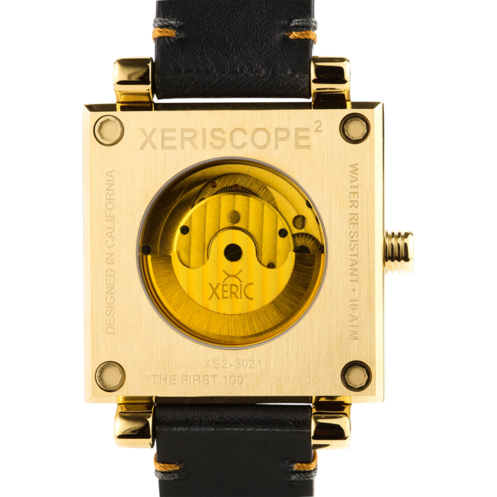 Xeric Xeriscope Squared All Gold Mechanical Watch - Dawson Watches