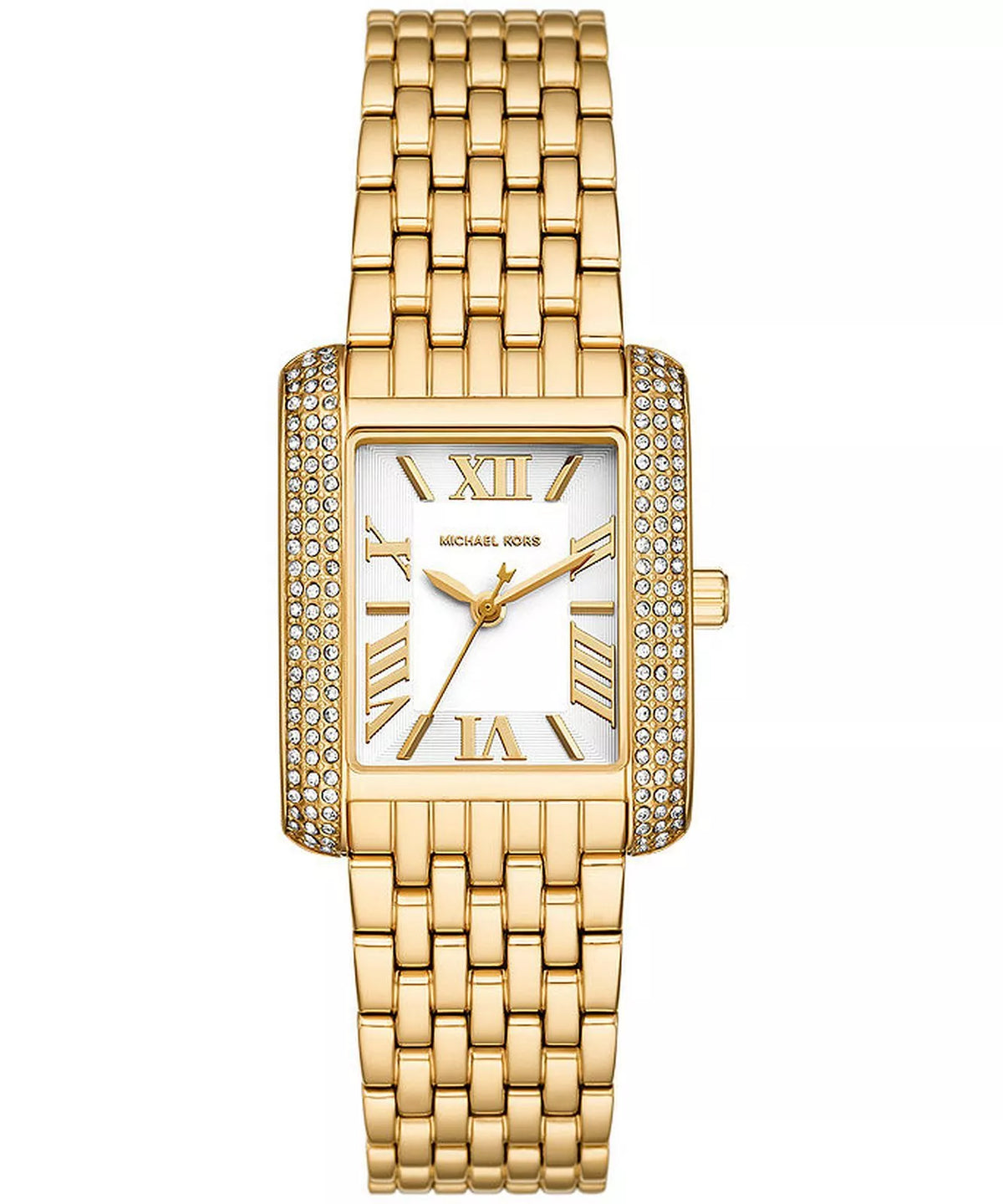 Michael Kors Emery Quartz Crystal White Dial Ladies Watch - MK4826