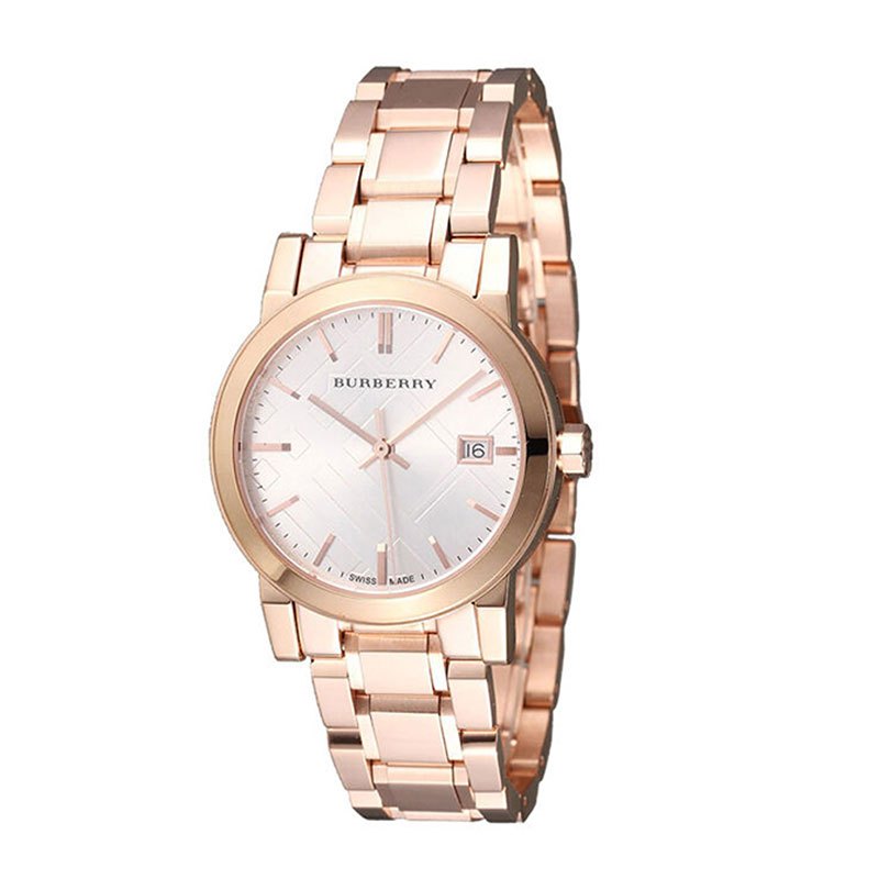 Burberry Women’s Swiss Made Stainless Steel White Dial Women's Watch  BU9104 - Dawson Watches
