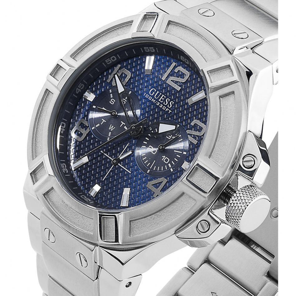 Guess Rigor Multi-Function Silver Men's Watch W0218G2