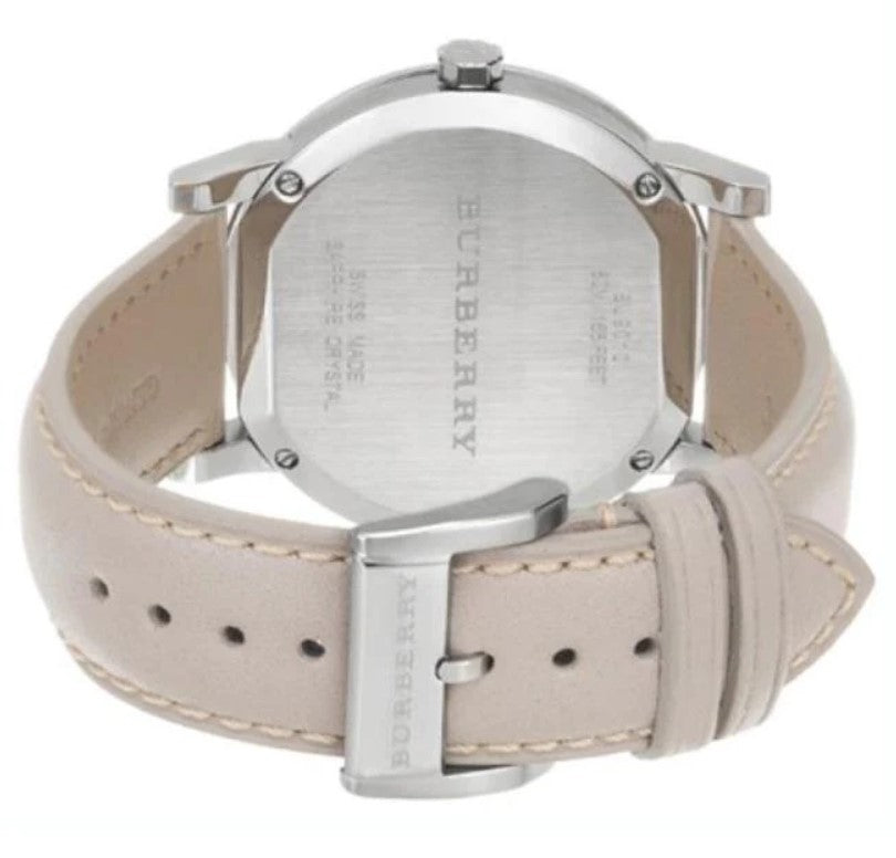 Burberry Men's Large Check Tan Leather Strap Men's Watch BU9010 - Dawson Watches #3