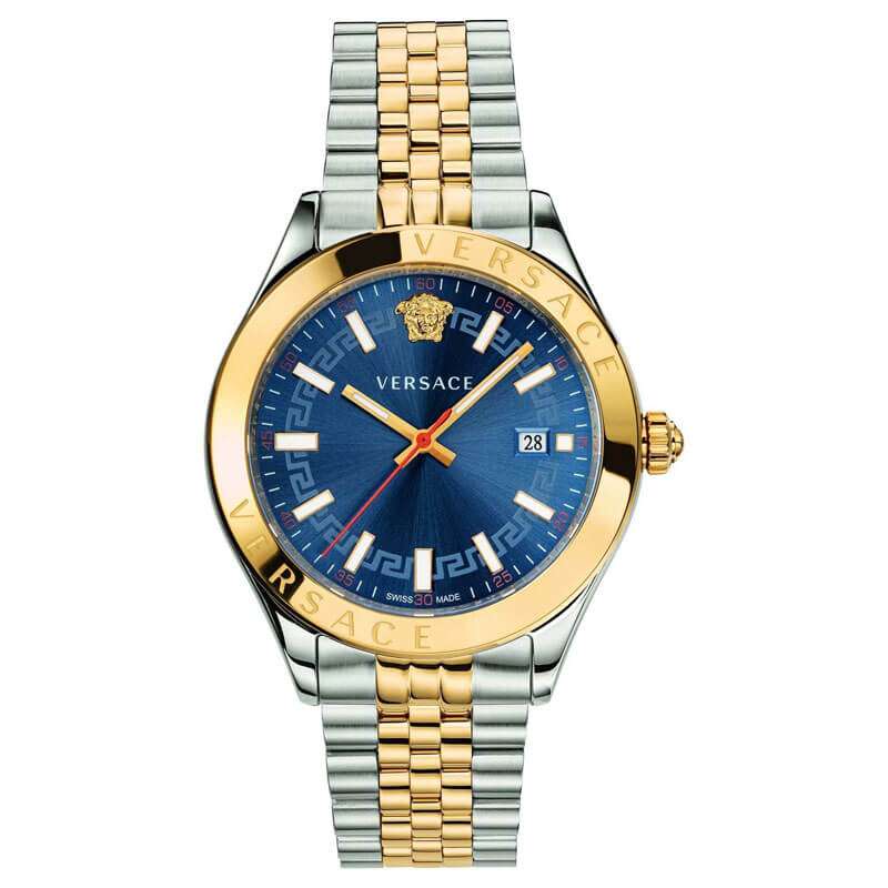 Versace Hellenyium Two-Tone Blue Dial Men's Watch  VEVK00520 - Dawson Watches